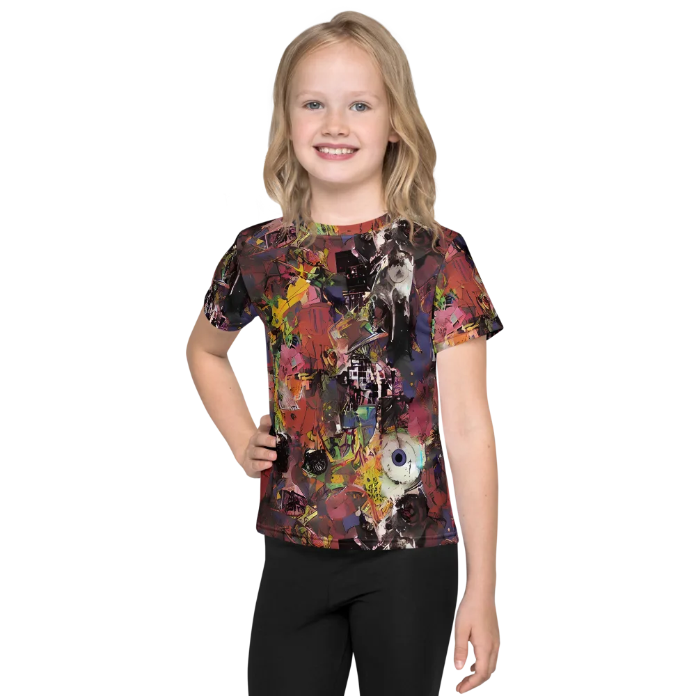 Riot of Rhythm on Kids Crew Neck T-Shirt — Front