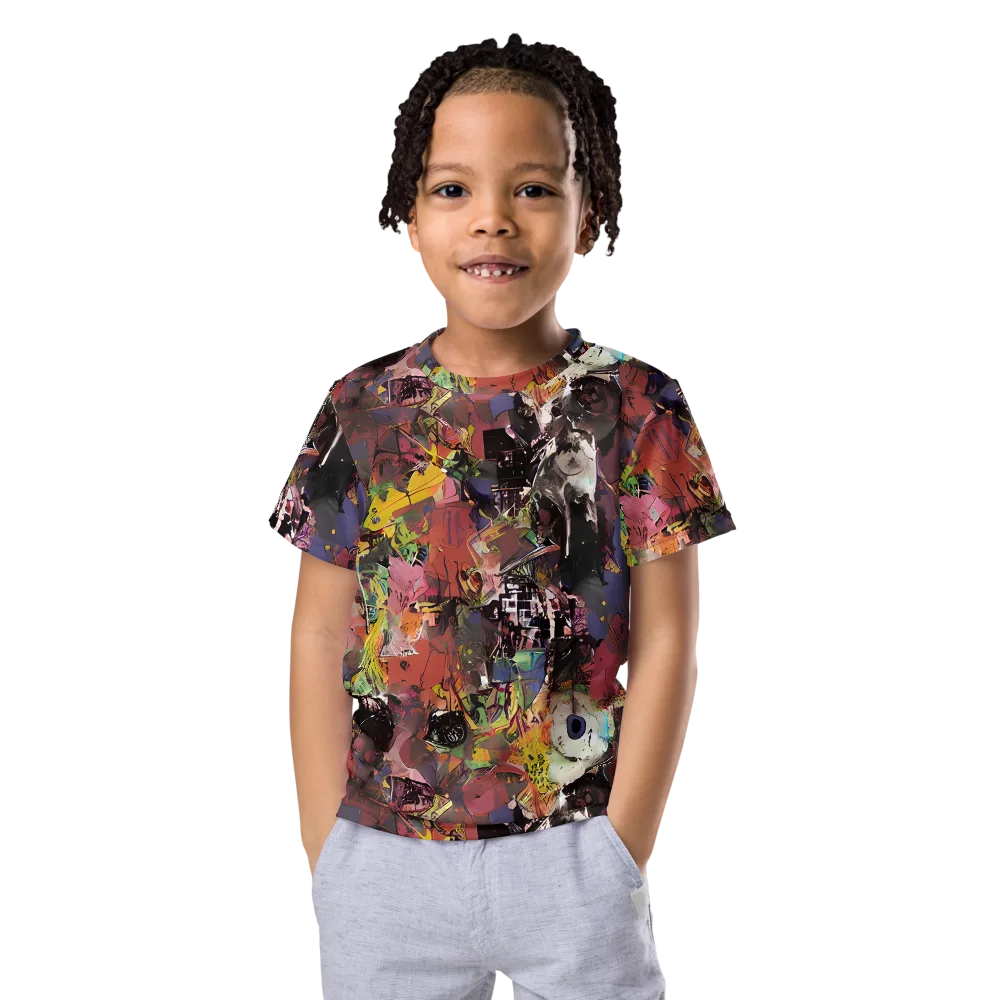 Riot of Rhythm on Kids Crew Neck T-Shirt — Front