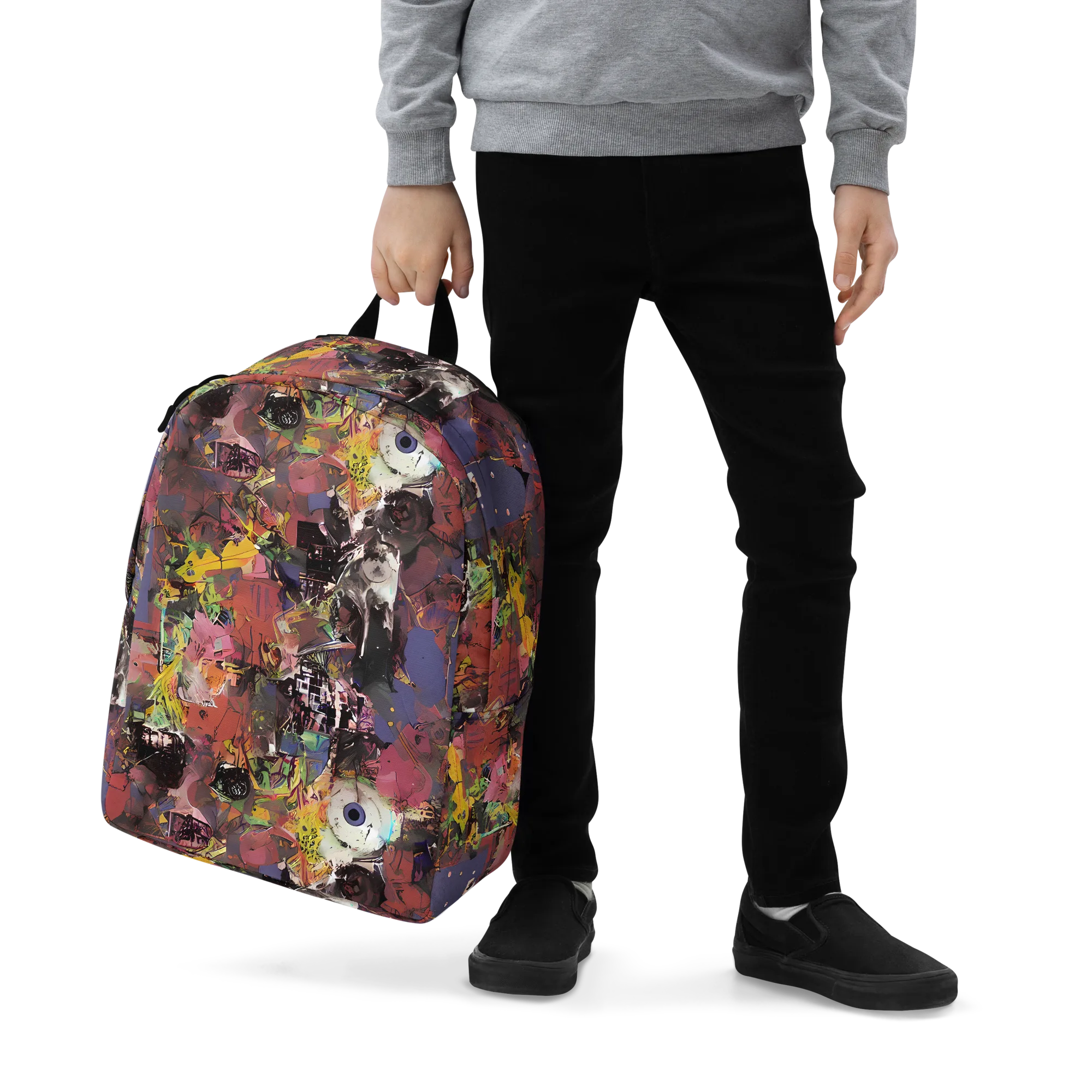 Riot of Rhythm on Minimalist Backpack — Zoomed-in