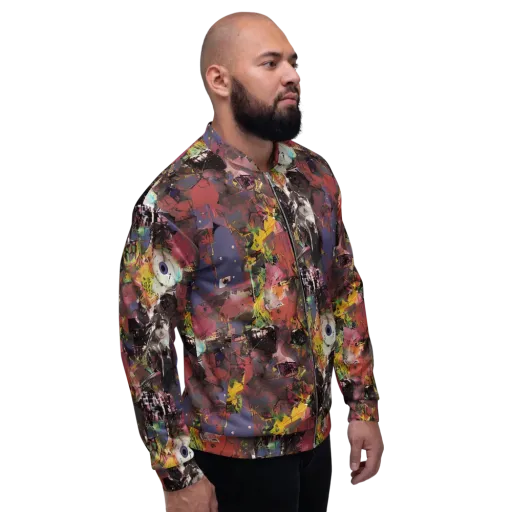 Riot of Rhythm on a Bomber Jacket
