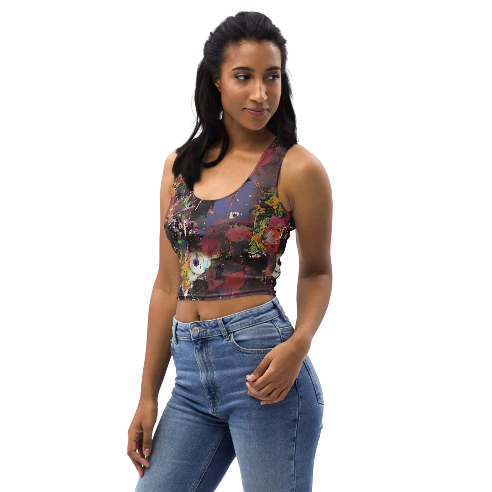Riot of Rhythm on Crop Top — Left Front