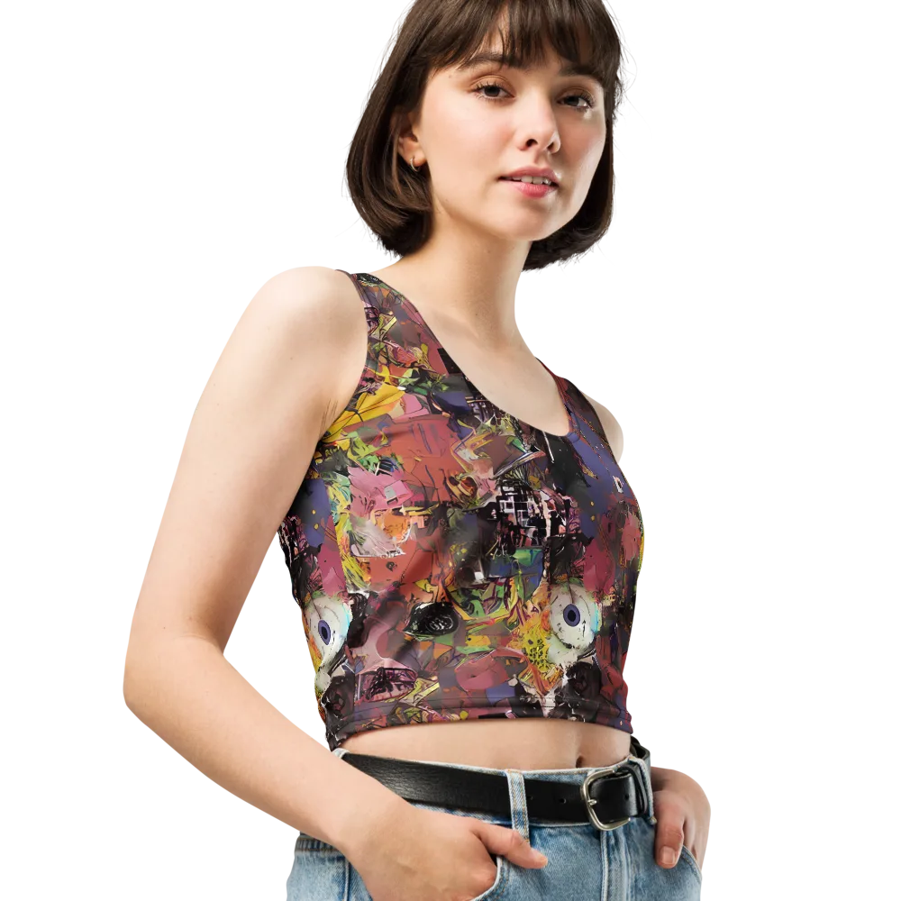 Riot of Rhythm on Crop Top — Right Front