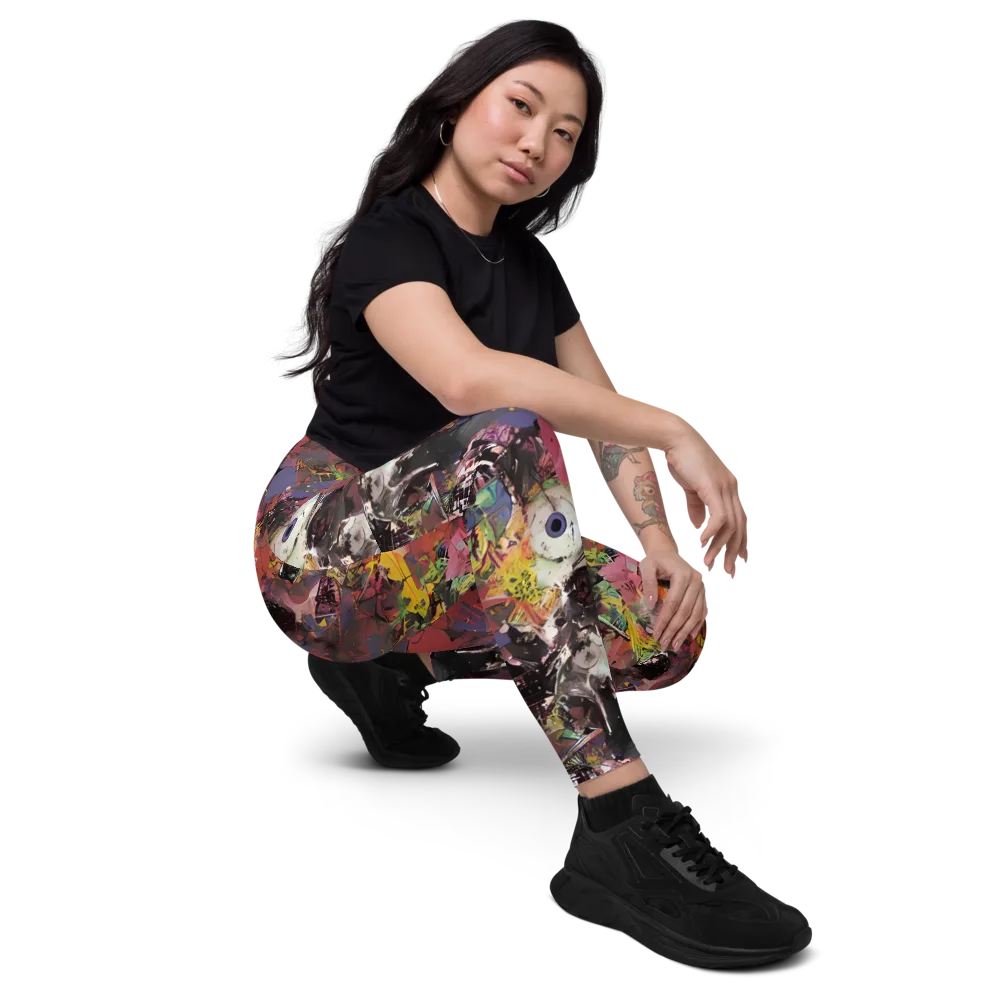 Riot of Rhythm on Leggings with Pockets — Right Front