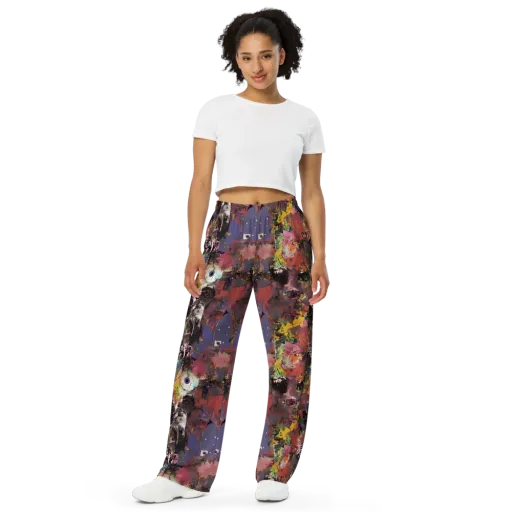 Riot of Rhythm on a Wide-Leg Pants