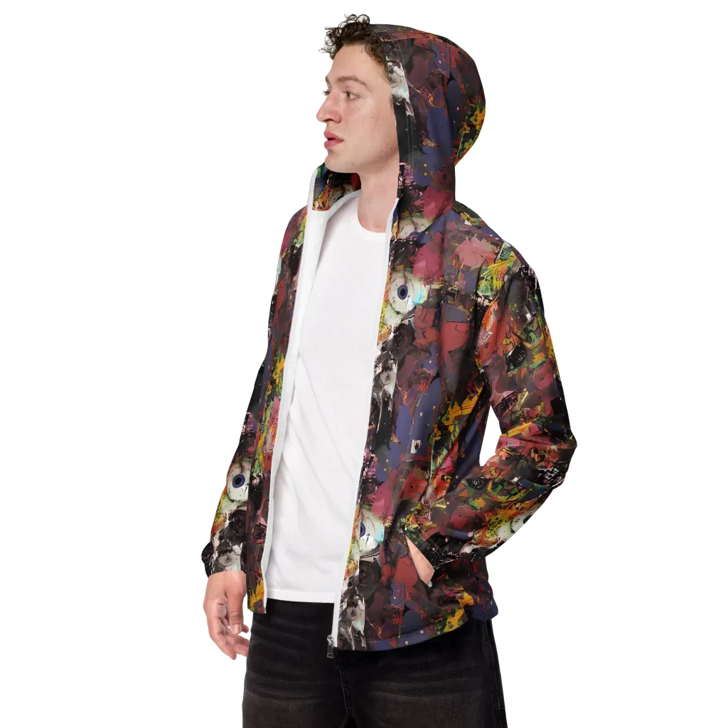 Riot of Rhythm on Men's Windbreaker — Left Front