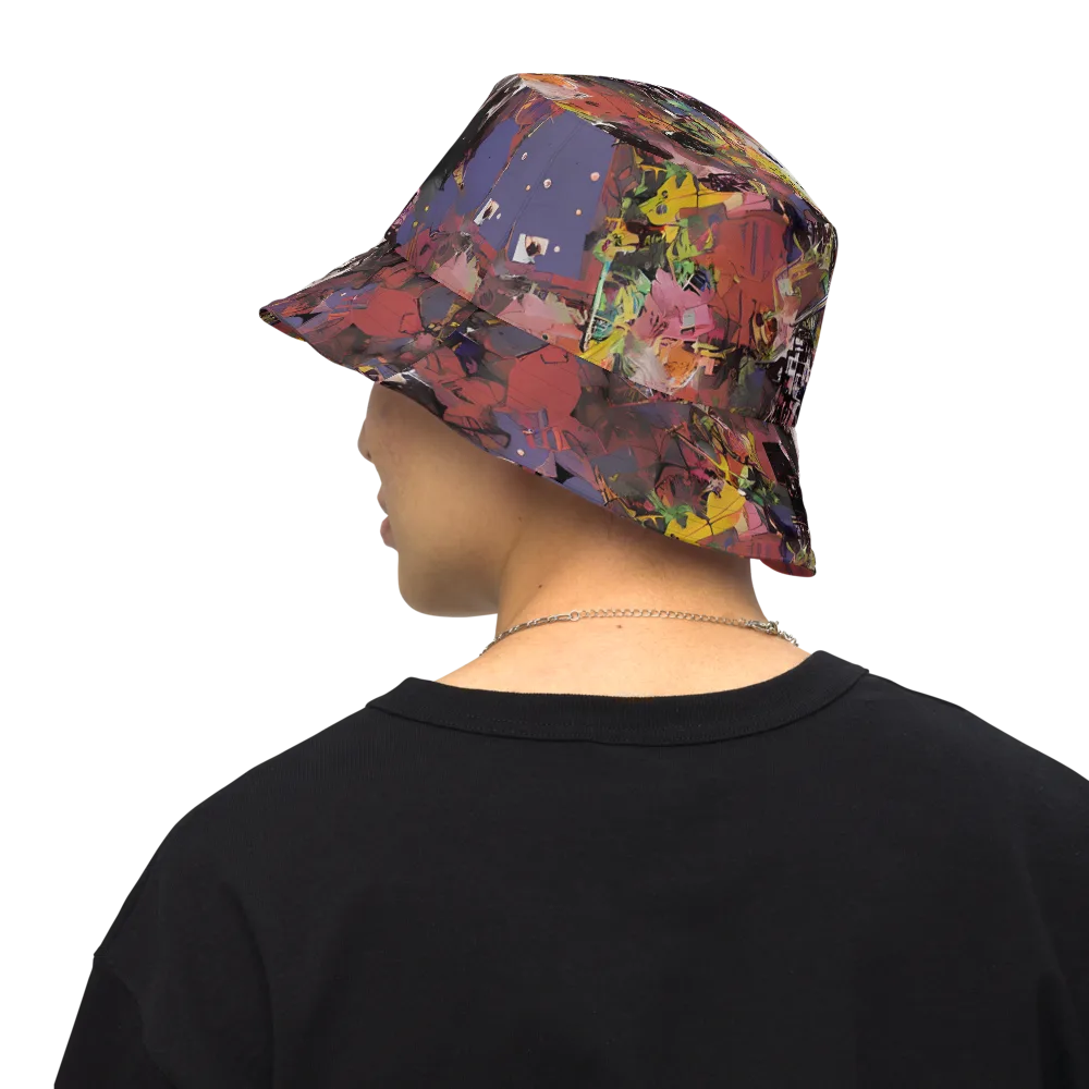 Riot of Rhythm on Reversible Bucket Hat — Back Inside