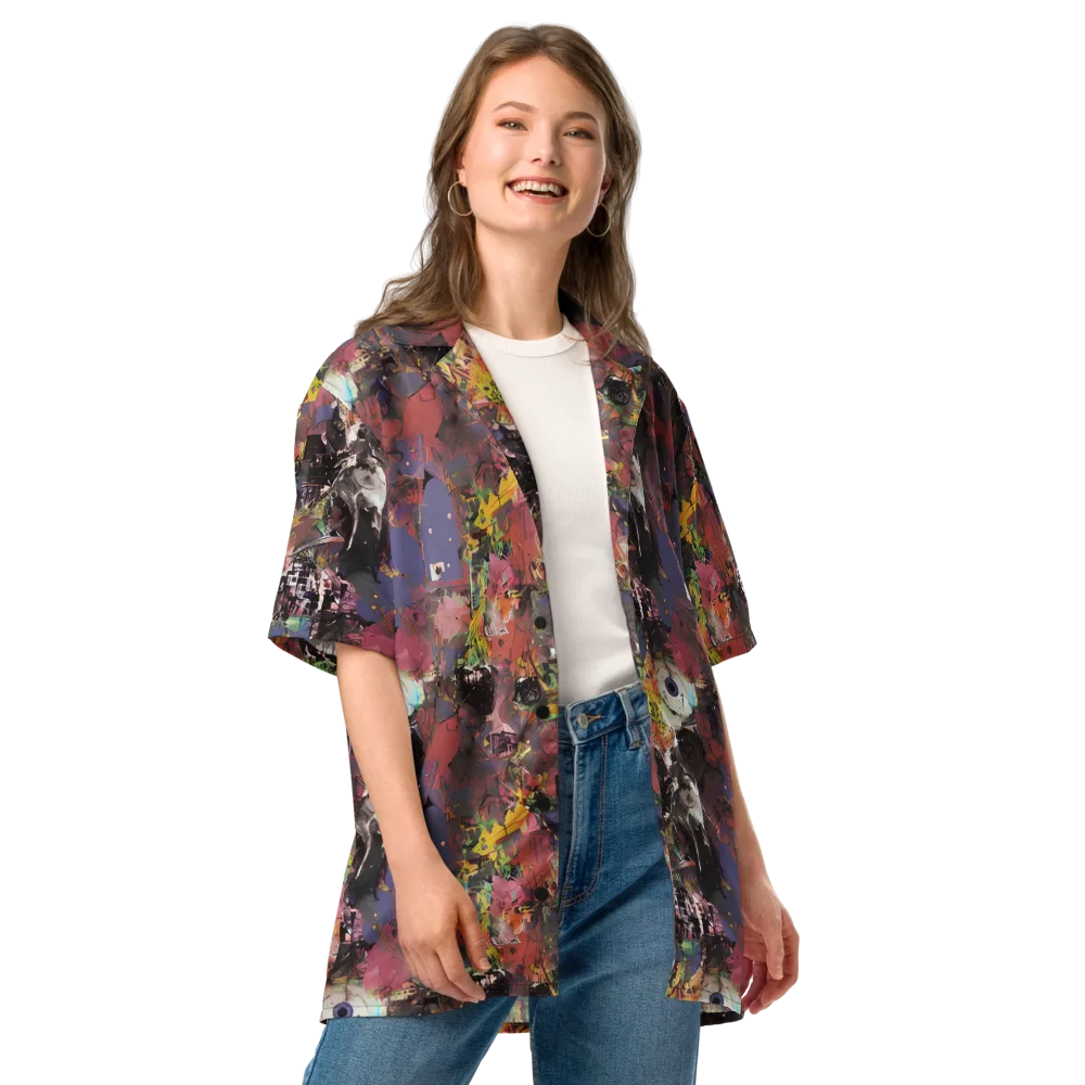 Riot of Rhythm on Button Shirt — Front