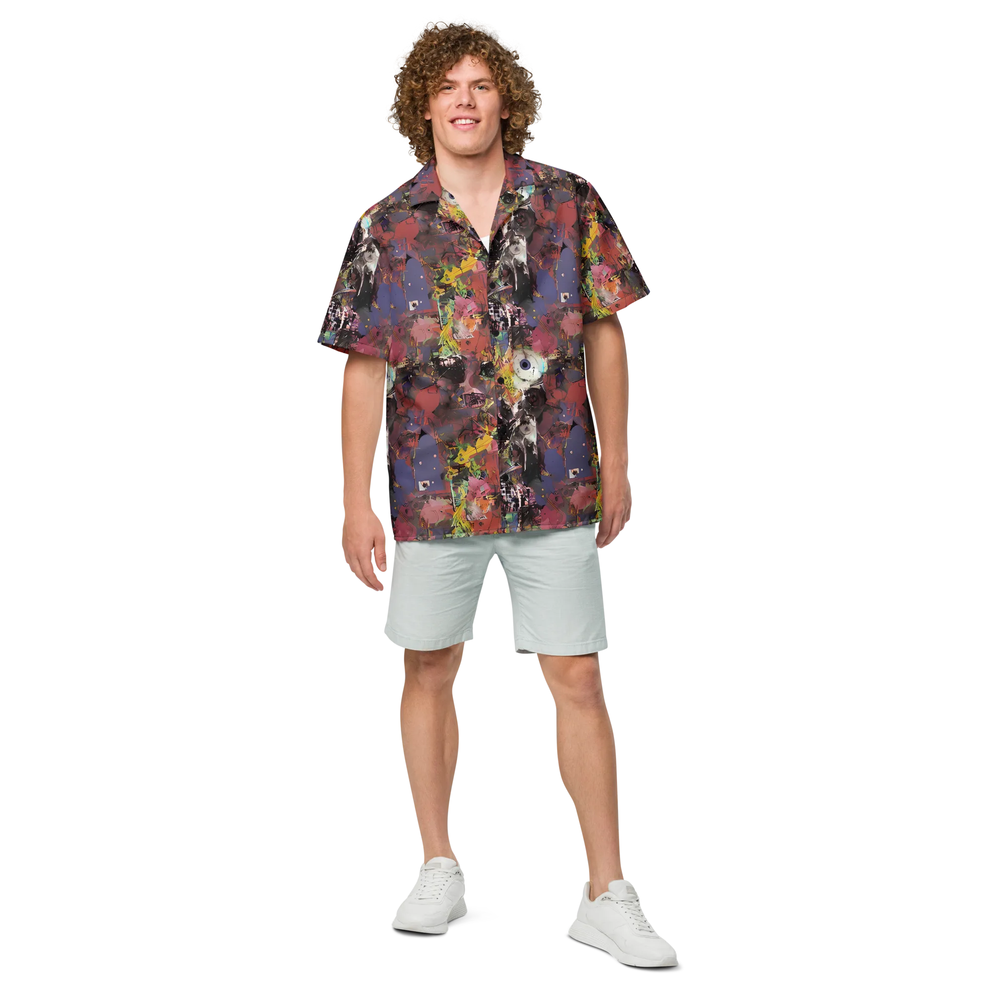 Riot of Rhythm on Button Shirt — Front