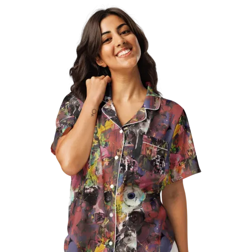 Riot of Rhythm on a Women's Short Sleeve Pajama Top