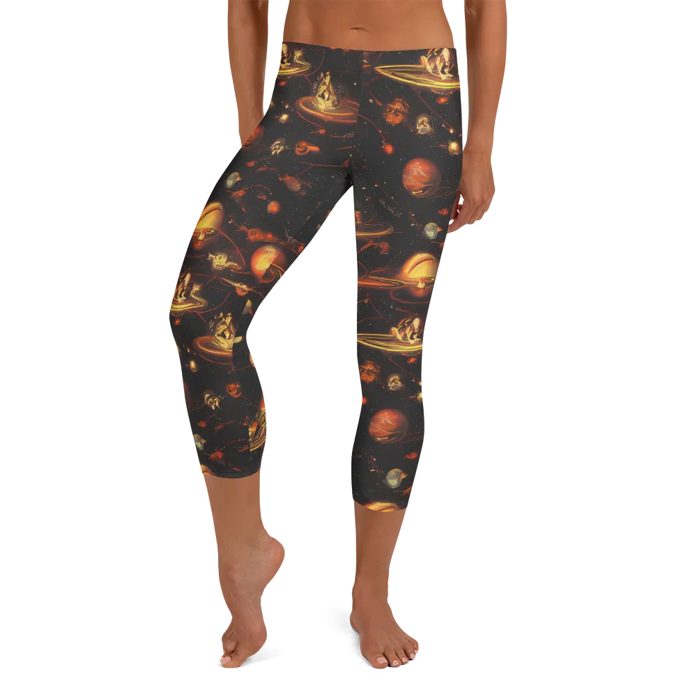 Murillo Vortex on Capri Leggings — Front