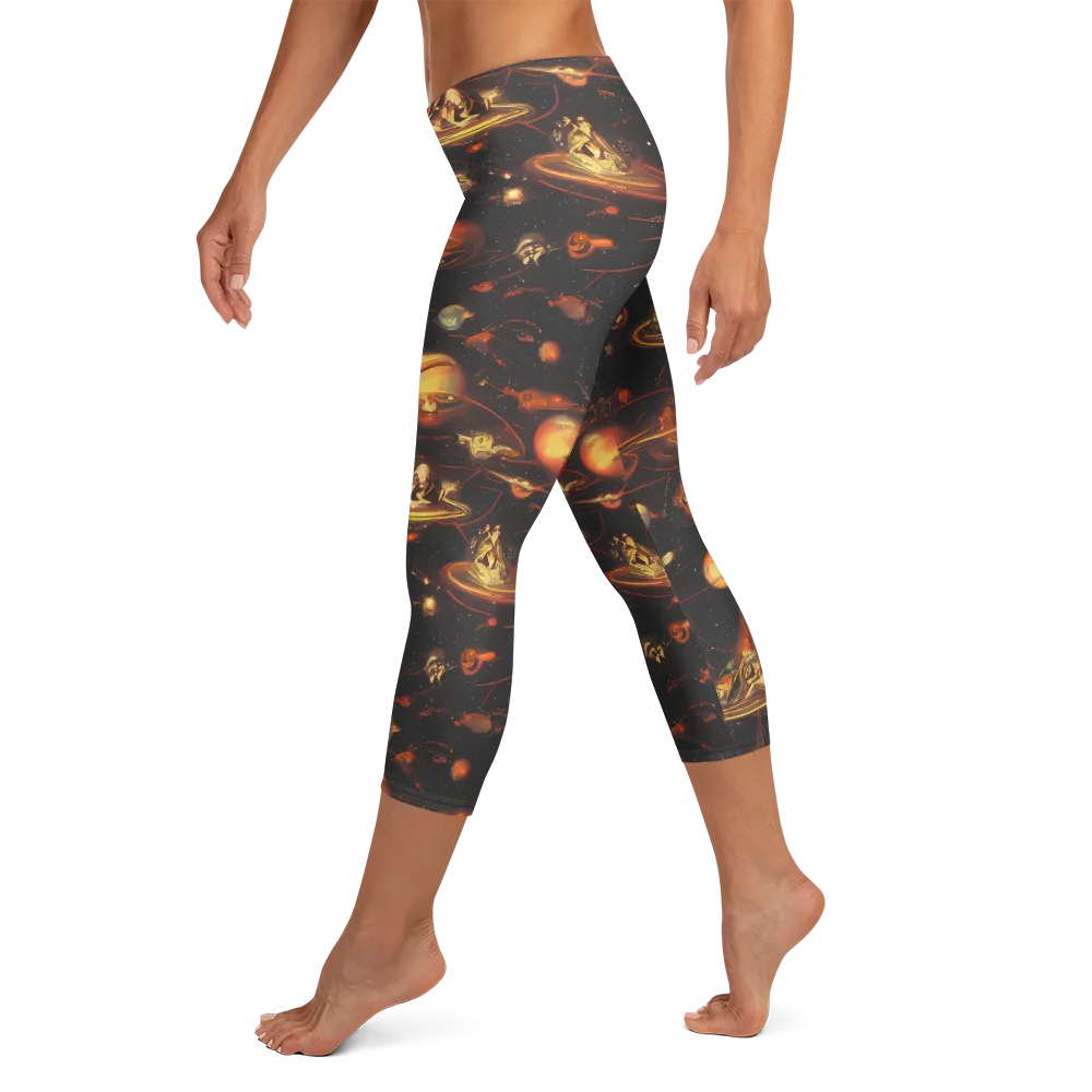 Murillo Vortex on Capri Leggings — Left