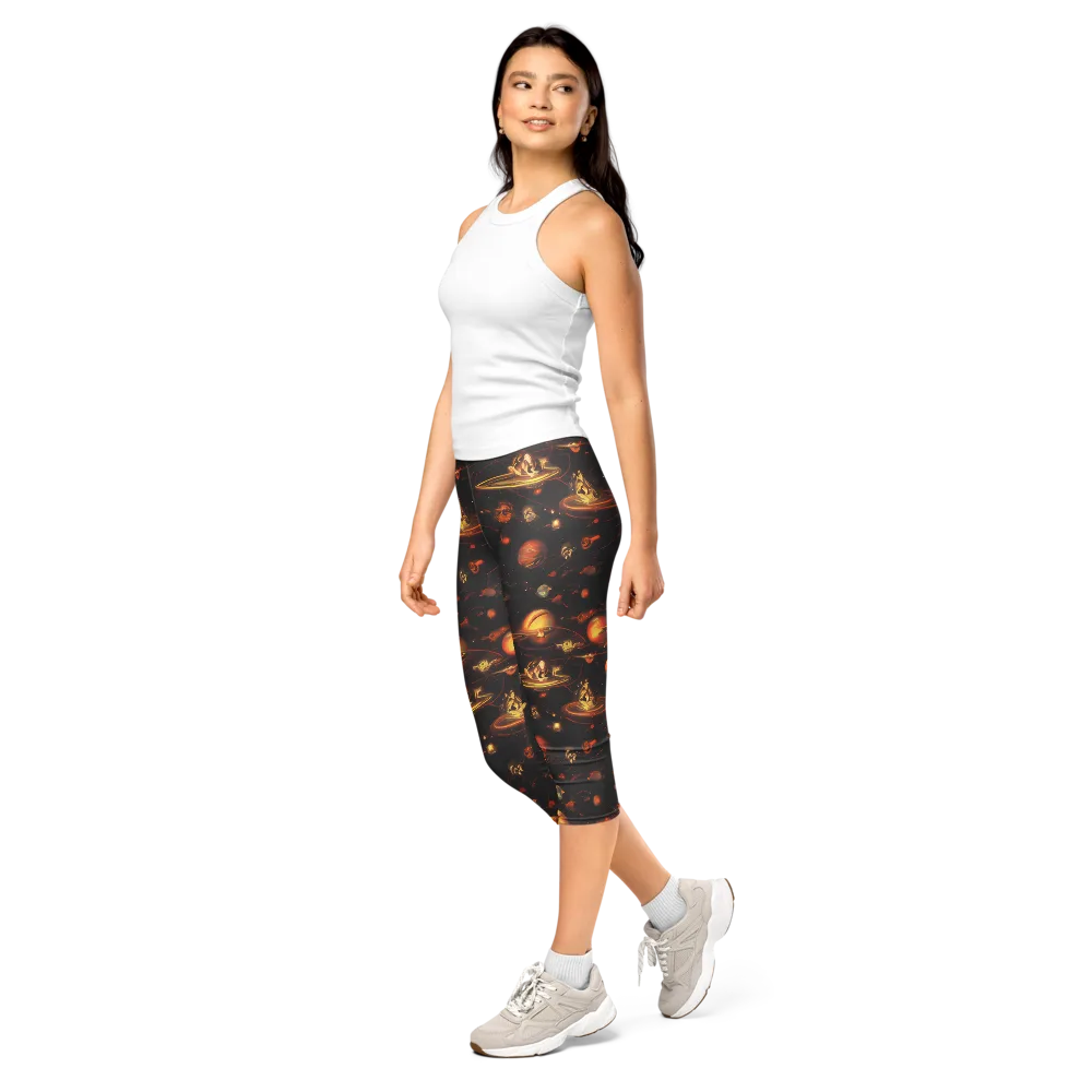 Murillo Vortex on Capri Leggings — Left Front