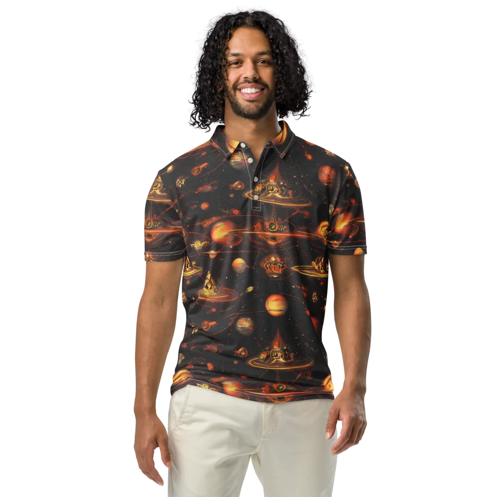 Murillo Vortex on Men's Slim Fit Polo Shirt — Front