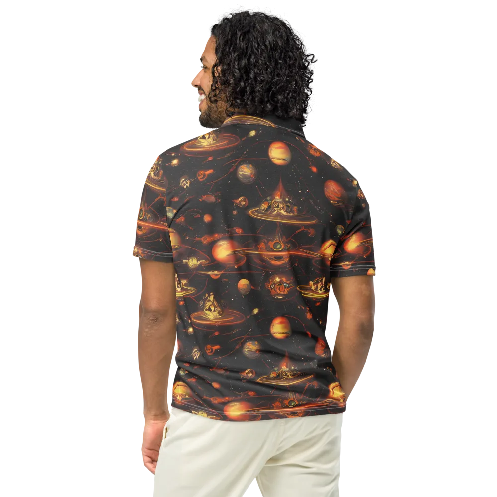 Murillo Vortex on Men's Slim Fit Polo Shirt — Back