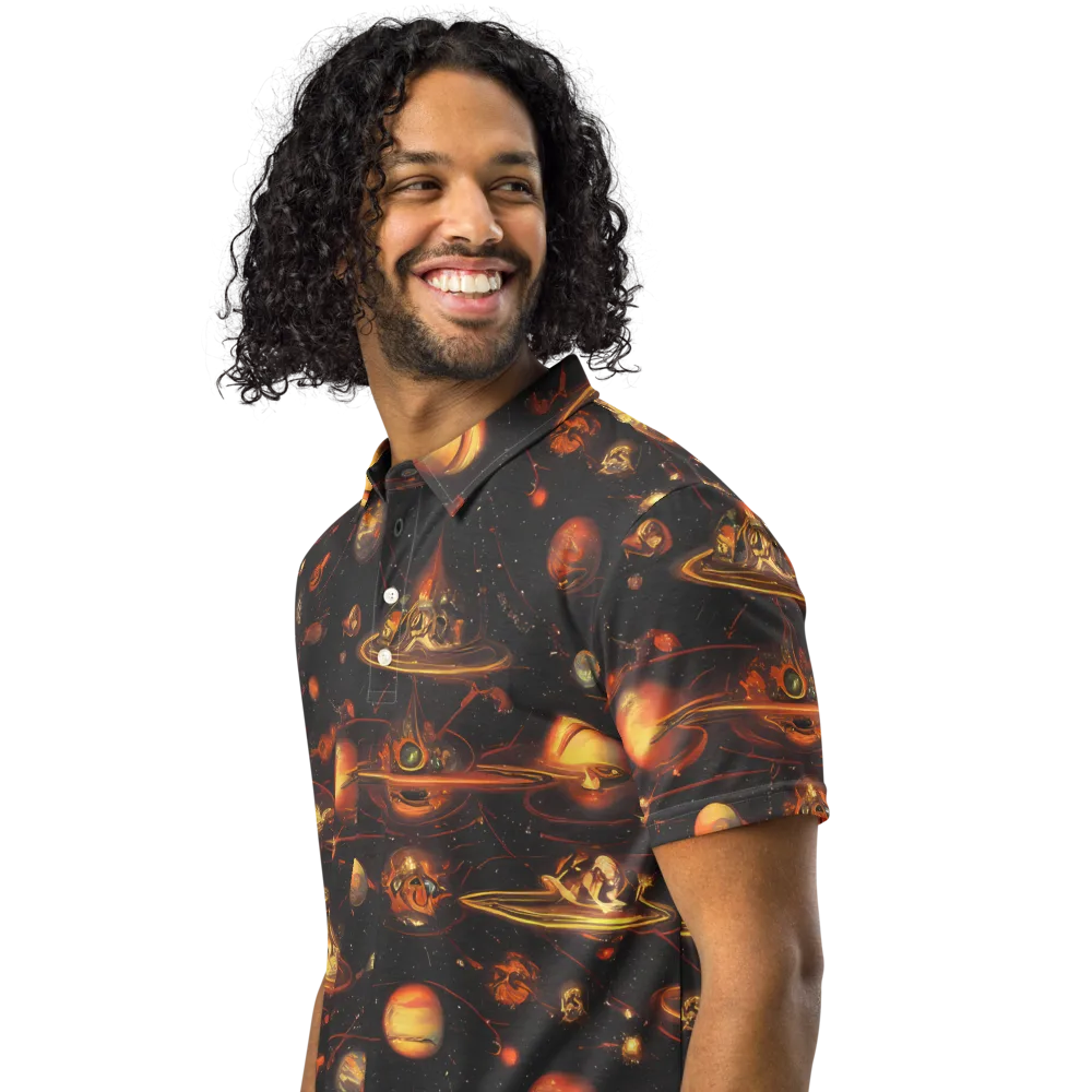 Murillo Vortex on Men's Slim Fit Polo Shirt — Left Front
