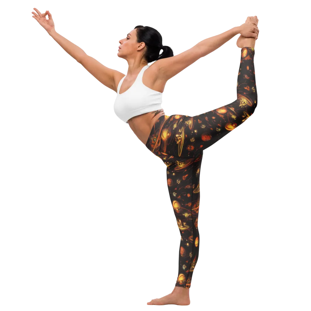 Murillo Vortex on Yoga Leggings — Left