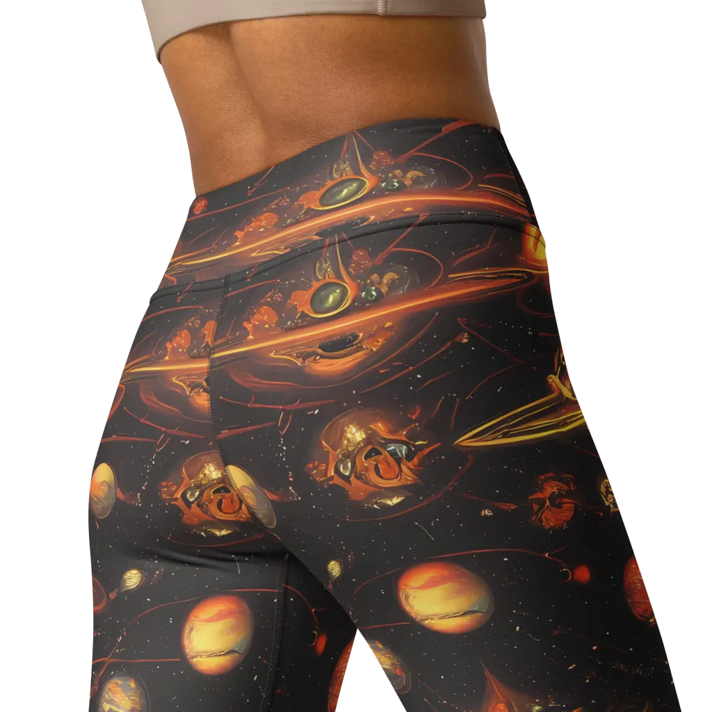 Murillo Vortex on Yoga Leggings — Back