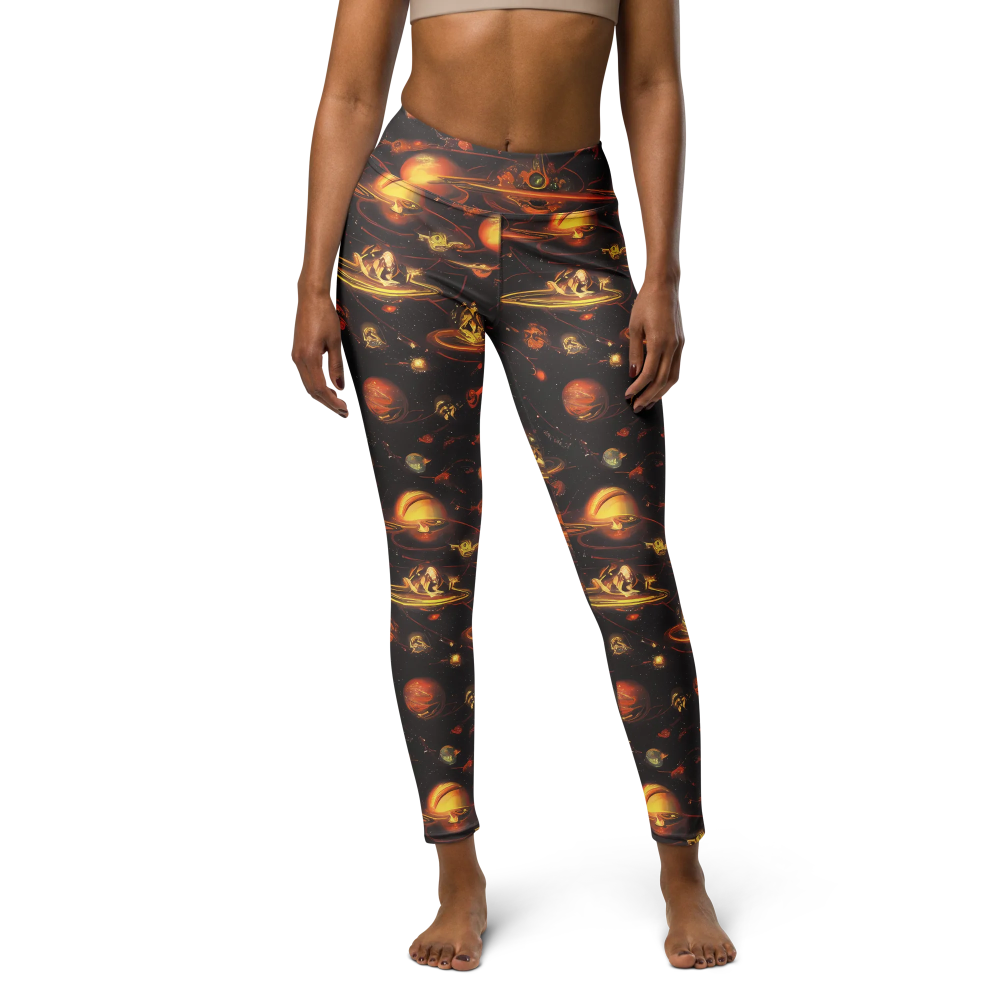Murillo Vortex on Yoga Leggings — Front