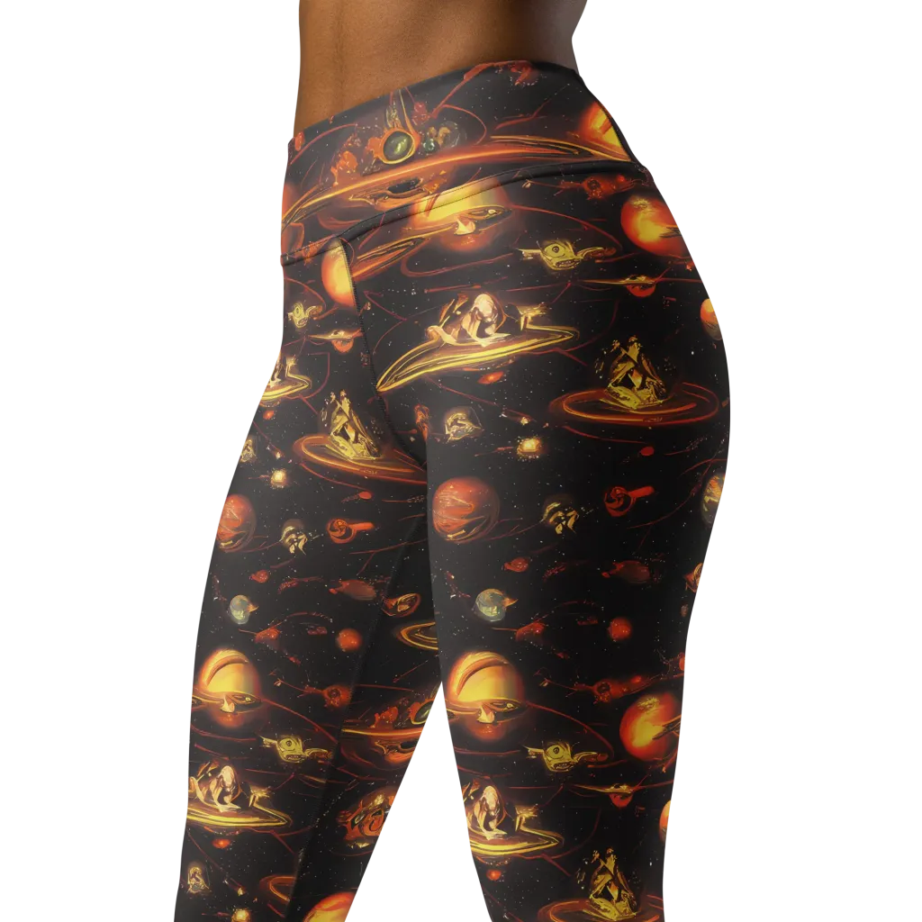 Murillo Vortex on Yoga Leggings — Left Front