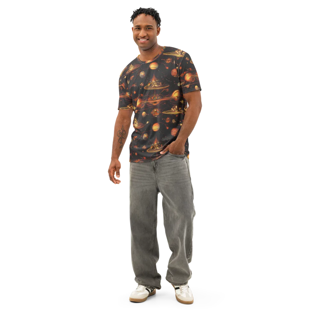 Murillo Vortex on Men's Cotton Crew Neck T-Shirt — Front