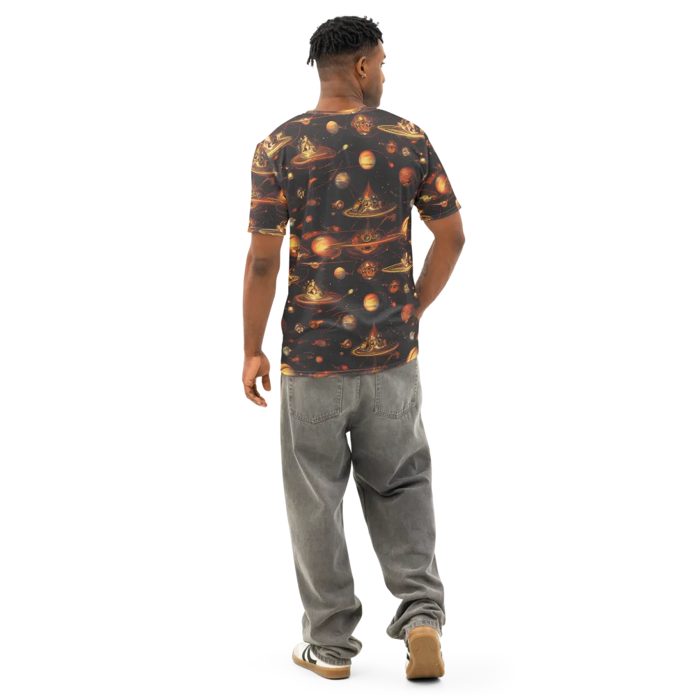 Murillo Vortex on Men's Cotton Crew Neck T-Shirt — Back