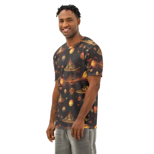 Murillo Vortex on a Men's Cotton Crew Neck T-Shirt