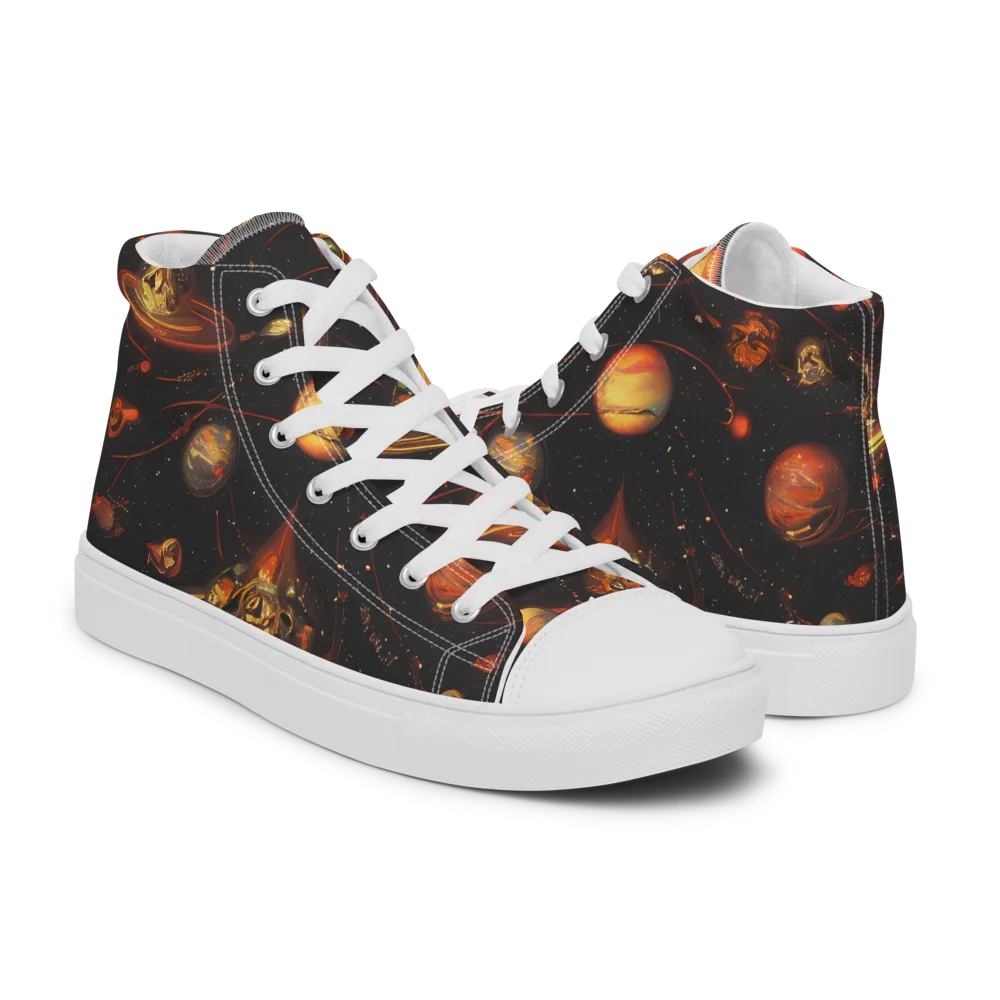 Murillo Vortex on Men's High Top Canvas Shoes — Right