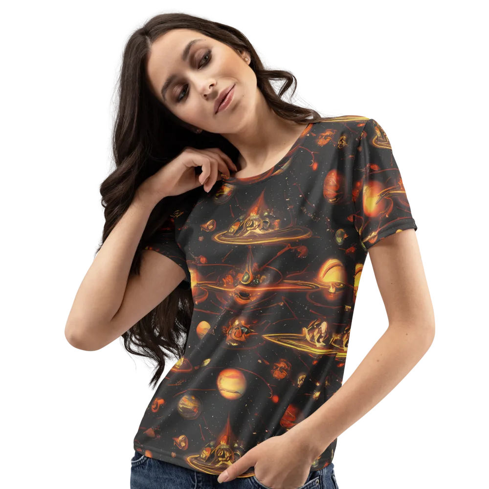 Murillo Vortex on Women's Crew Neck T-Shirt — Left Front