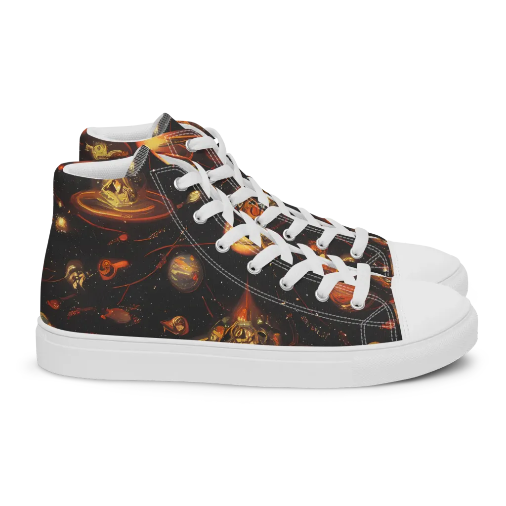 Murillo Vortex on Women's High Top Canvas Shoes — Right