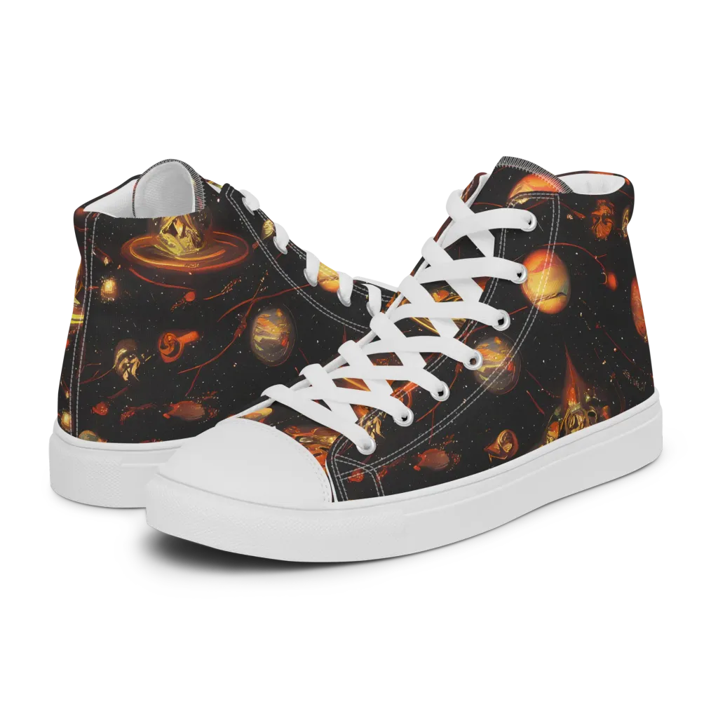 Murillo Vortex on Women's High Top Canvas Shoes — Left