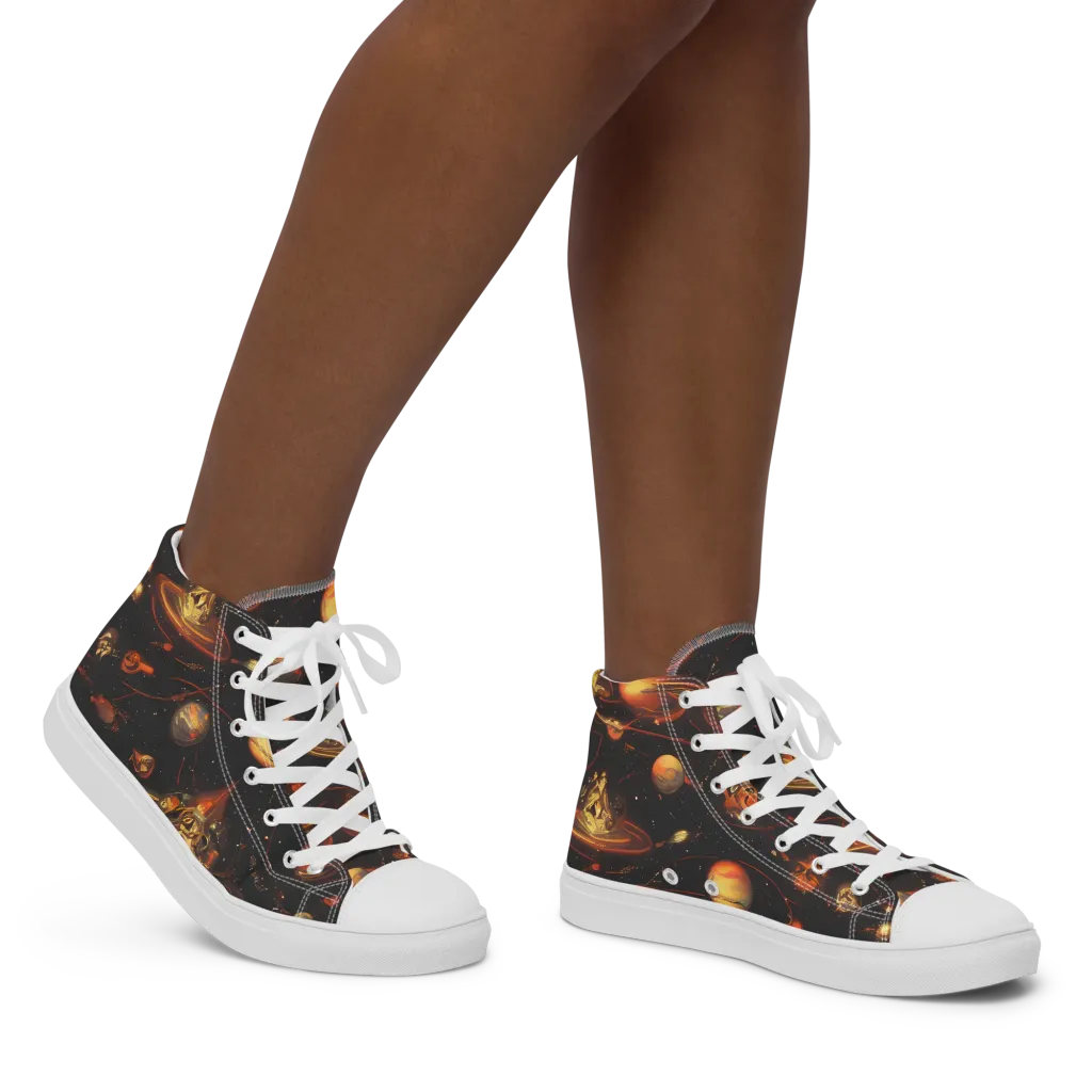 Murillo Vortex on Women's High Top Canvas Shoes — Right
