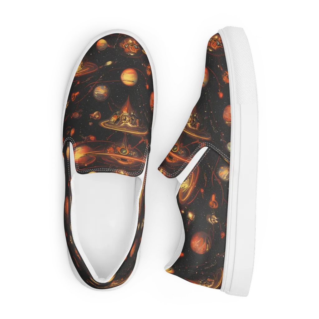 Murillo Vortex on Men's Slip-On Canvas Shoes — Front