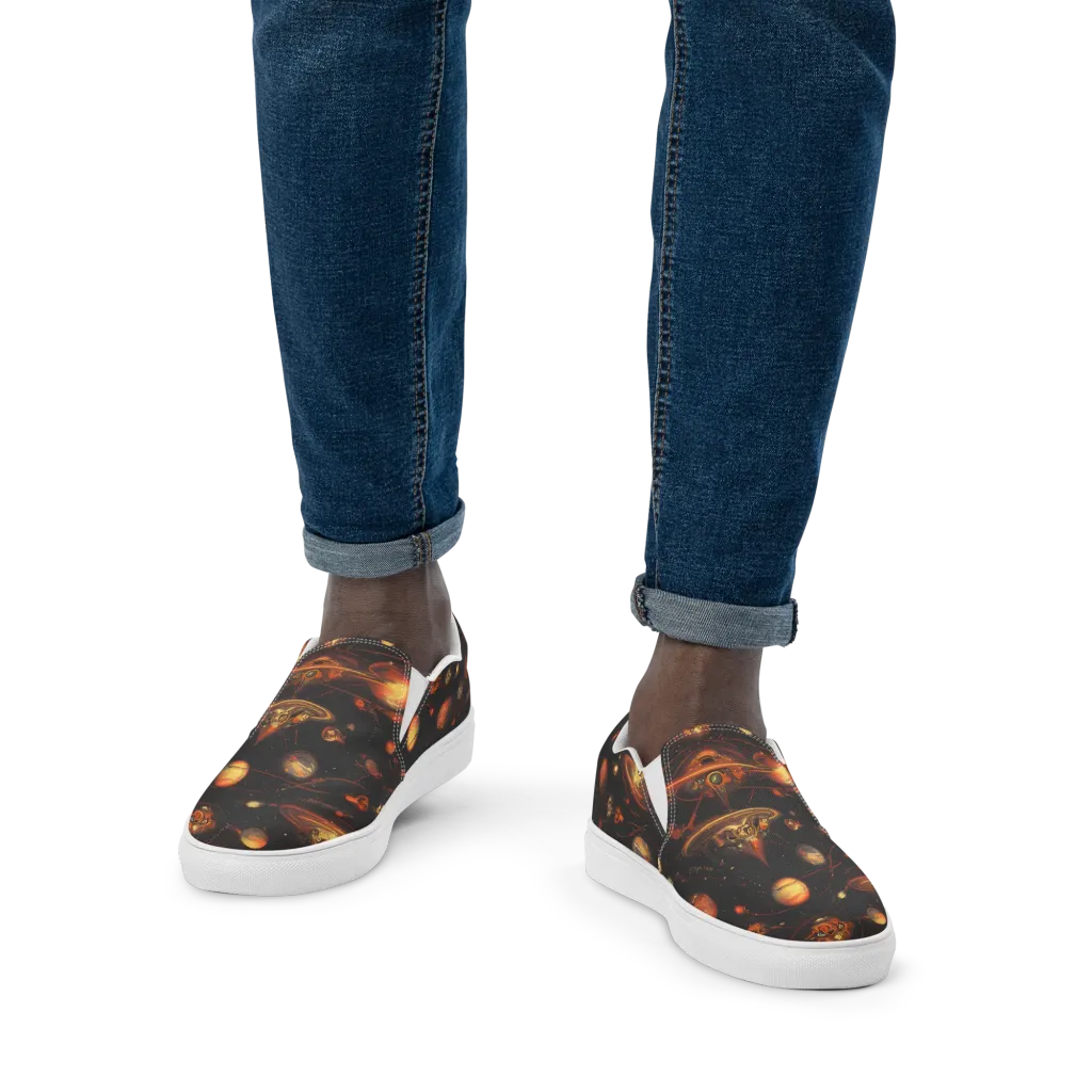 Murillo Vortex on Men's Slip-On Canvas Shoes — Front