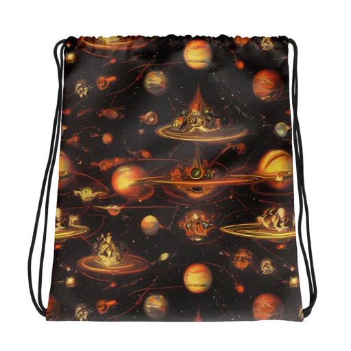 Murillo Vortex on a Drawstring Bag