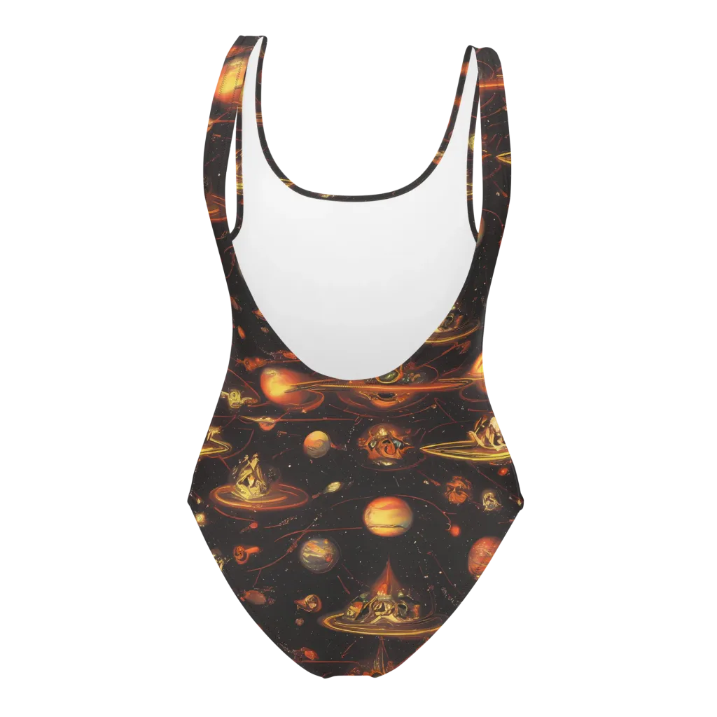 Murillo Vortex on One-Piece Swimsuit — Back