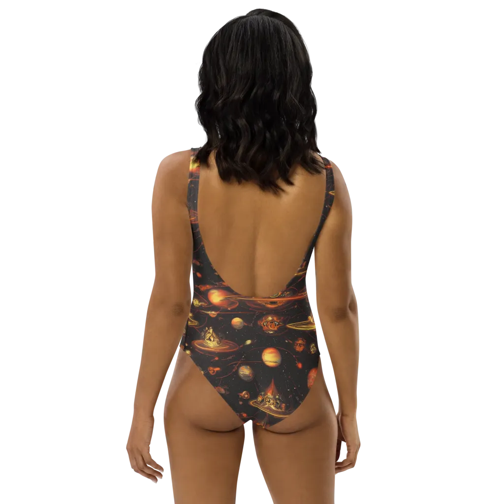 Murillo Vortex on One-Piece Swimsuit — Back