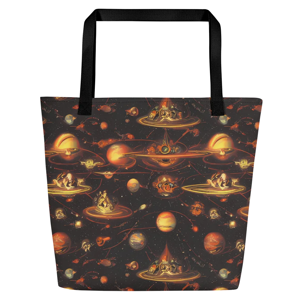 Murillo Vortex on Large Tote Bag W/ Pocket — Front