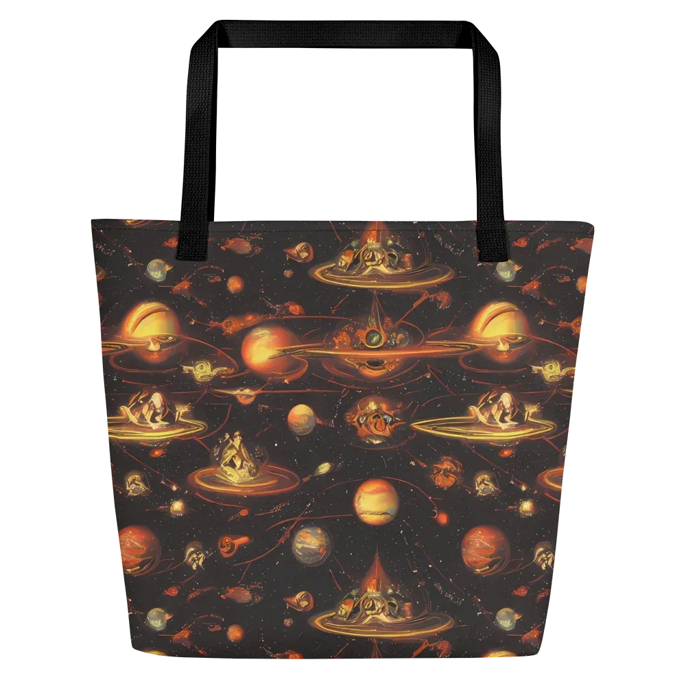 Murillo Vortex on Large Tote Bag W/ Pocket — Front