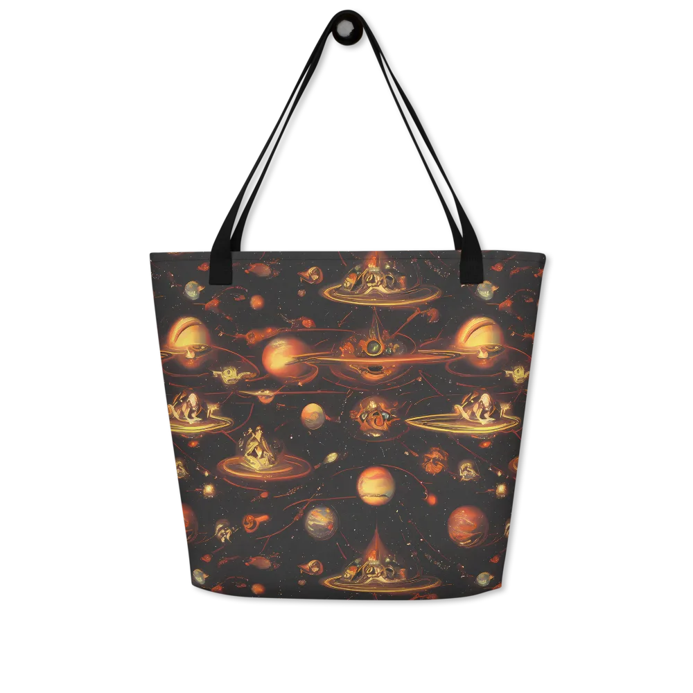 Murillo Vortex on Large Tote Bag W/ Pocket — Front