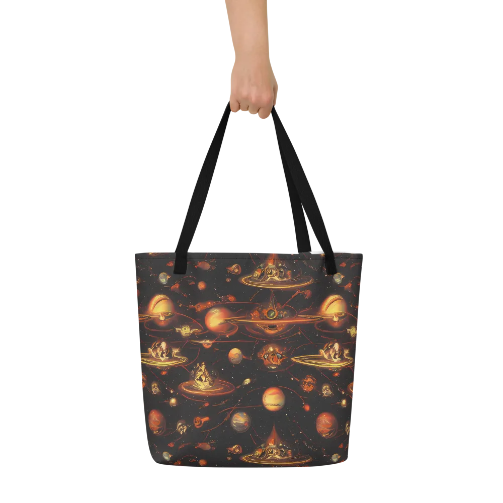 Murillo Vortex on Large Tote Bag W/ Pocket — Front