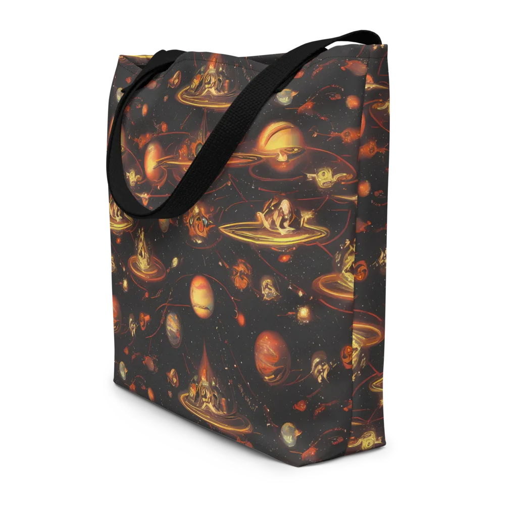 Murillo Vortex on Large Tote Bag W/ Pocket — Front