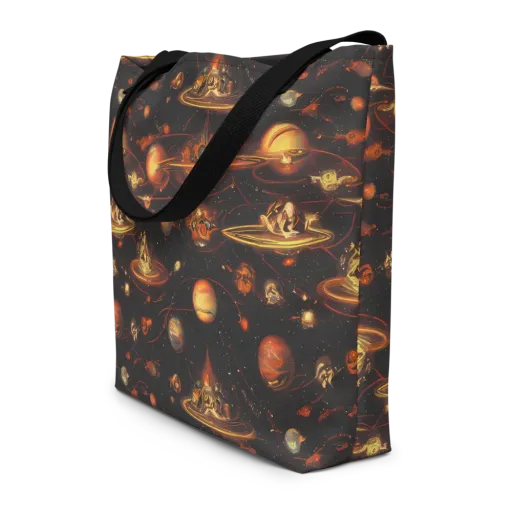 Murillo Vortex on a Large Tote Bag W/ Pocket