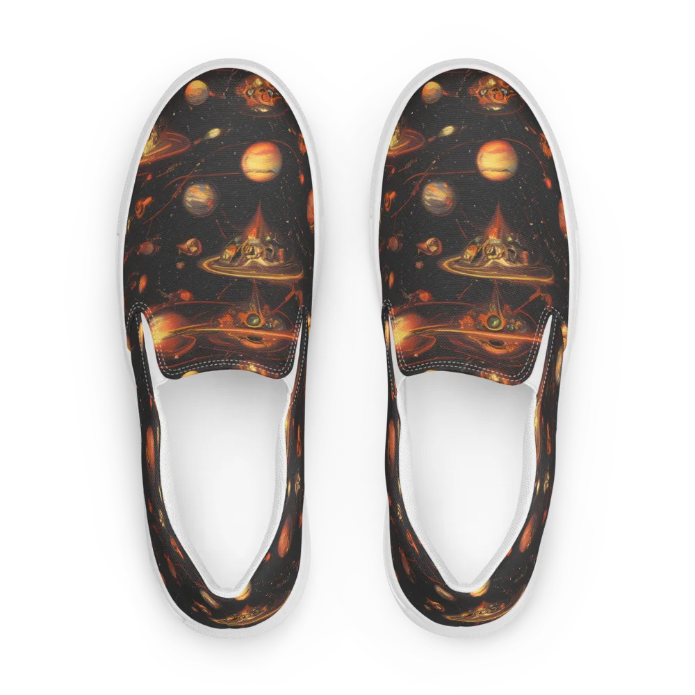Murillo Vortex on Women's Slip-On Canvas Shoes — Front