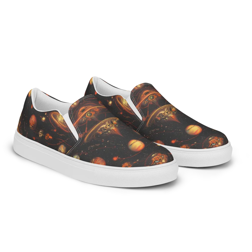 Murillo Vortex on Women's Slip-On Canvas Shoes — Right Front