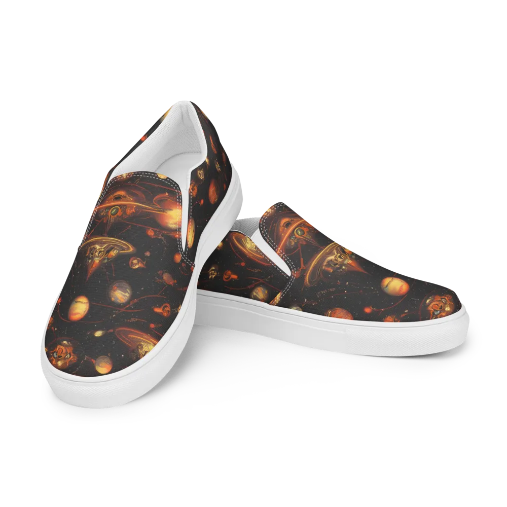 Murillo Vortex on Women's Slip-On Canvas Shoes — Left Front