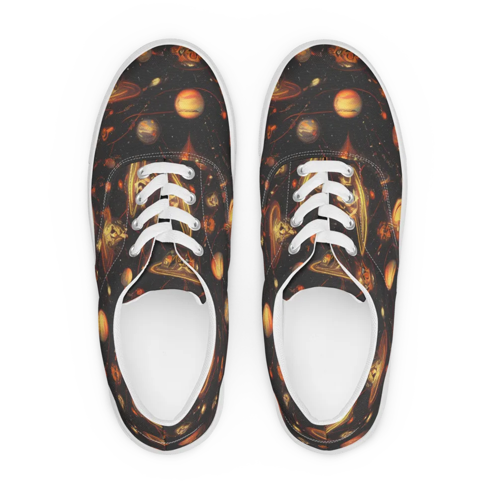 Murillo Vortex on Men's Lace-Up Canvas Shoes — Front