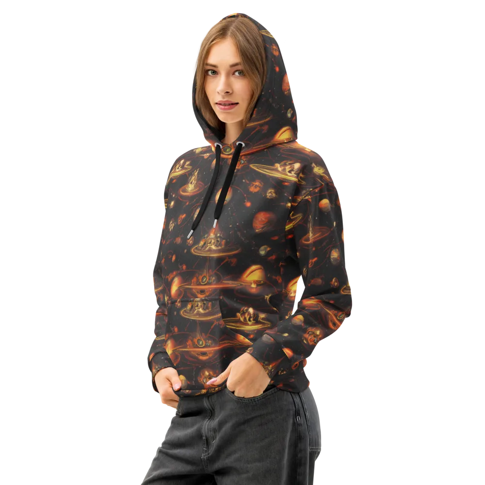Murillo Vortex on Cotton Hoodie — Left Front