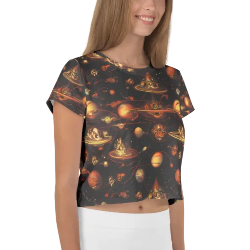 Murillo Vortex on a Crop Tee