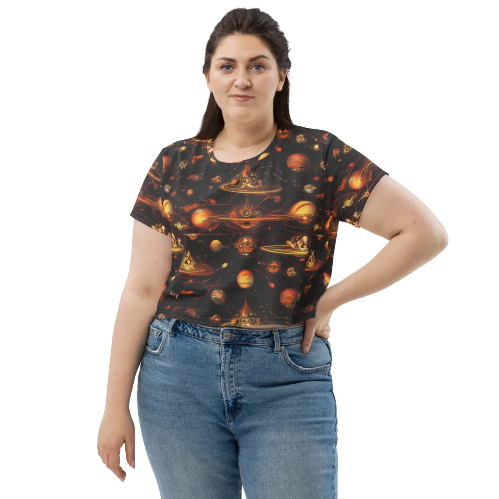 Murillo Vortex on Crop Tee — Front