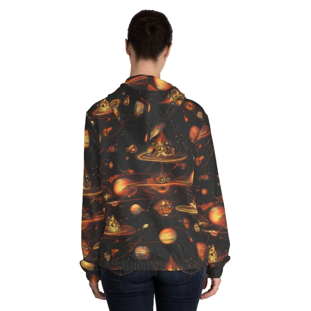 Murillo Vortex on Women's Full-Zip Hoodie — Back On Person